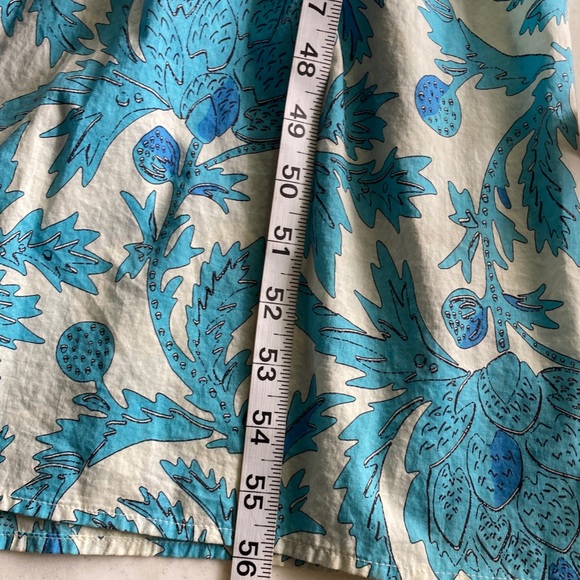 Joie Blue & White Boho Tiered Maxi Sundress with Halter Back - Picture 9 of 10